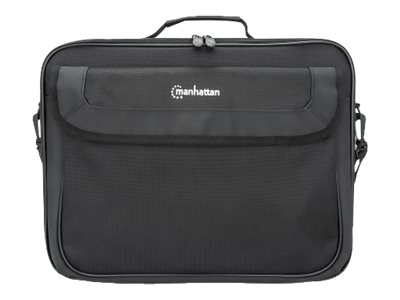 MANHATTAN Cambridge Clamshell Notebooktasche 39,6cm 15,6Zoll Staufächer an Front und Rückseite und Innen Schultergurt Tragegriff
