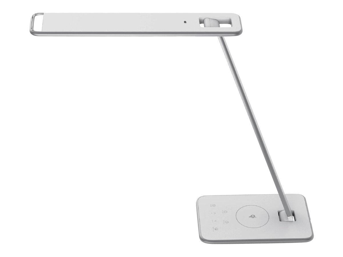 unilux JAZZ LED-Schreibtischlampe weiss/grau 13 W