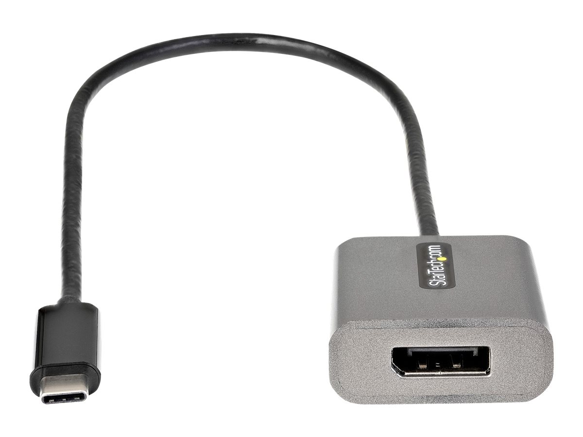 StarTech.com USB-C auf DisplayPort Adapter - 8K/4K 60Hz USB-C zu DisplayPort 1.4-Adapter Dongle - USB-Type-C auf DP Monitor Videokonverter - Funktioniert mit Thunderbolt 3 - 30cm Kabel (CDP2DPEC) - Videoadapter - 24 pin USB-C zu DisplayPort