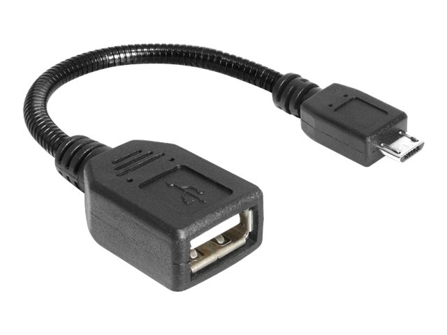Delock Kabel USB micro-B Stecker > USB 2.0-A Buchse OTG flexibel 15 cm Delock Kabel USB micro-B Stecker > USB 2.0-A Buchse OTG flexibel 15 cm
