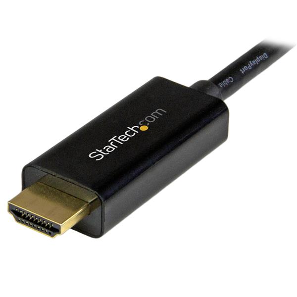 STARTECHCOM Mini DisplayPort auf HDMI Adapterkabel Mini DP zu HDMI Adapter Kabel 5m Ultra HD 4K 30Hz Schwarz