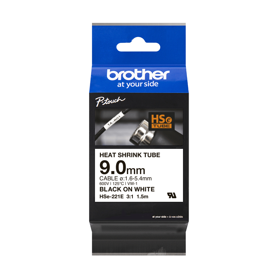 HSE221E BROTHER Schrumpfschlauch 9mm