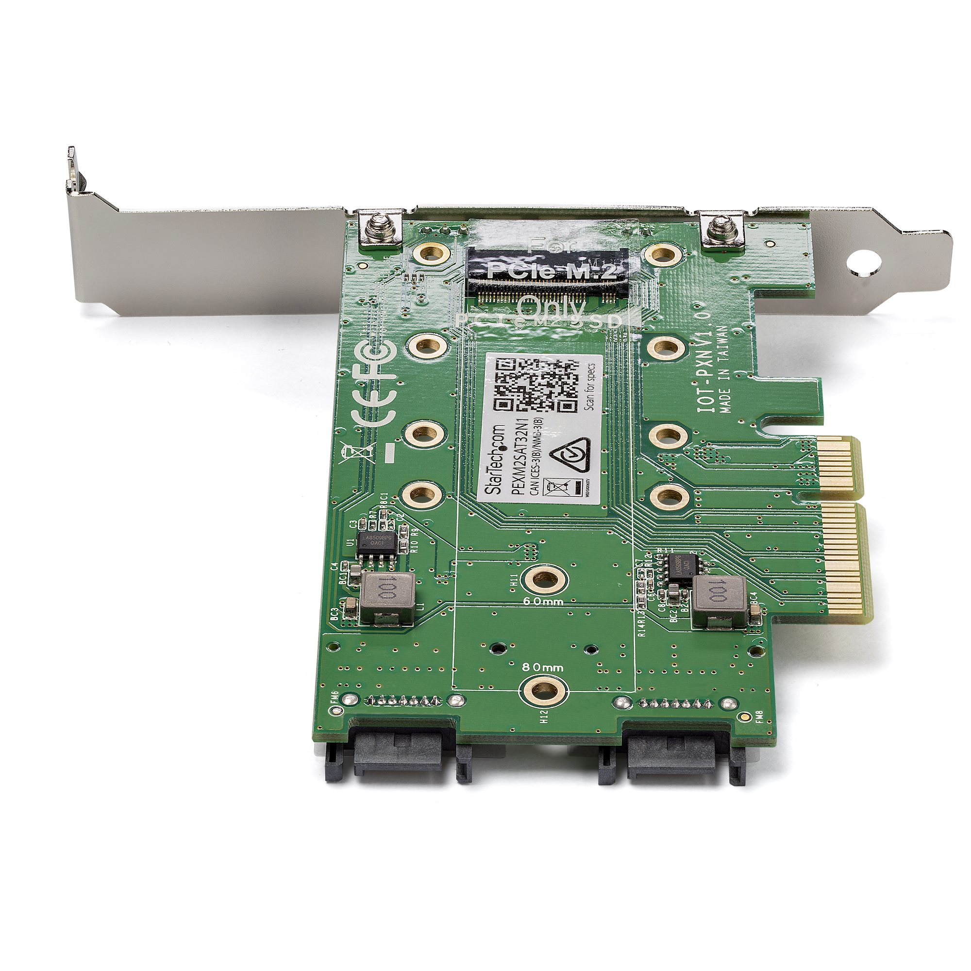 STARTECHCOM 3 Port M2 SSD NGFF Adapterkarte 1x PCIe NVMe M2, 2x SATA III M2 PCIe 30 PCI Express 30 M2 NGFF Kart