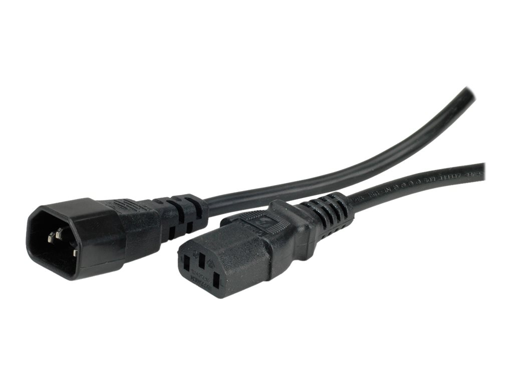 VALUE Apparate-Verbindungskabel IEC 320 C14 - C13 schwarz 1,8m