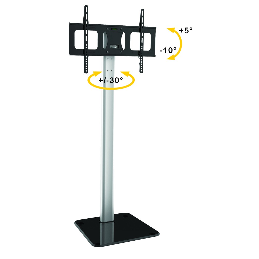 TECHLY Standhalterung fuer Displays Bildschirme LCD LED von 80 bis 178cm 3270Zoll fuer Ihre Ausstattung bis 50 KG VESA max 600X400