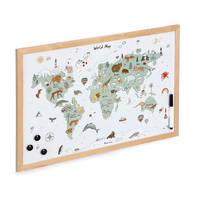 Zeller Whiteboard Weltkarte 60,0 x 40,0 cm natur, bunt Stahl Zeller Whiteboard Weltkarte 60,0 x 40,0 cm natur, bunt Stahl