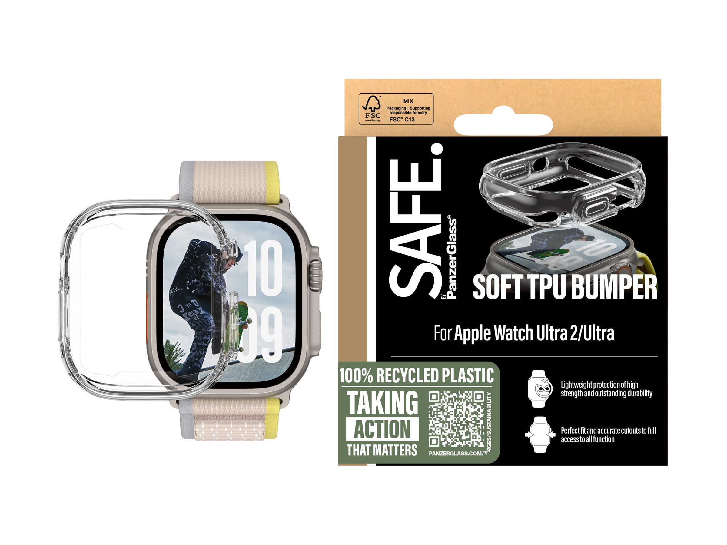 SAFE. TPU Bumper Apple Watch Ultra 2 transp.