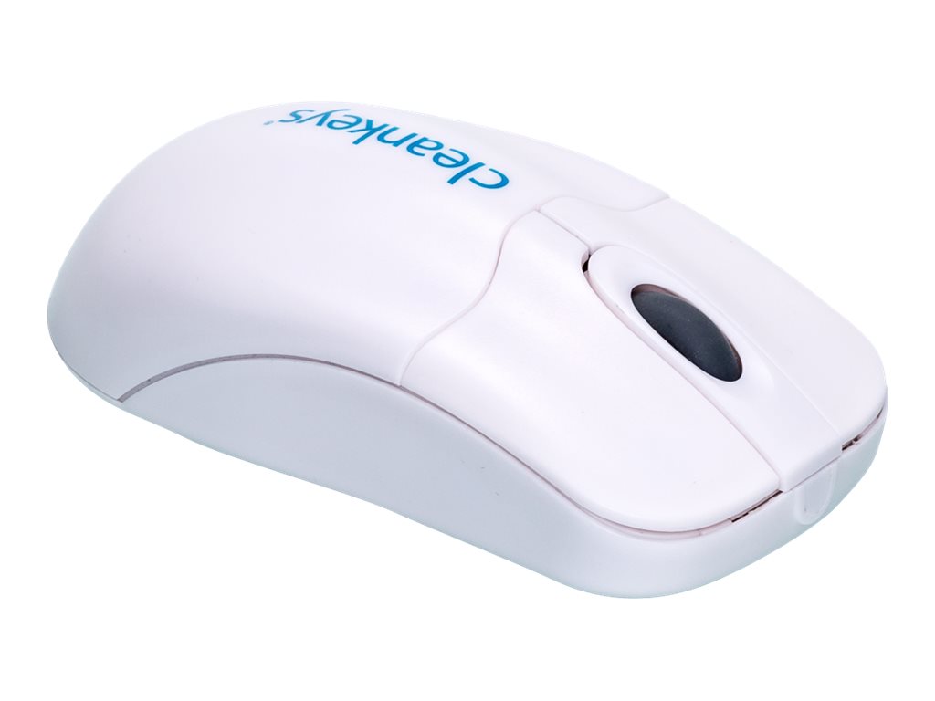 GETT Cleankeys CKM2W Plastik Scroll Maus kabellos Funk 2,4 MHz IP68 wasserdicht desinfizierbar optisch USB Farbe: weiss GETT Cleankeys CKM2W Plastik Scroll Maus kabellos Funk 2,4 MHz IP68 wasserdicht desinfizierbar optisch USB Farbe: weiss