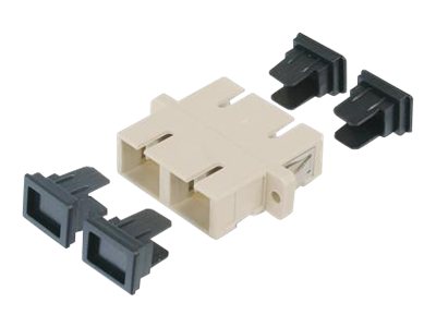 SCSC Duplex Kupplung, grau Keramikhuelse, KstGehaeuse, MM