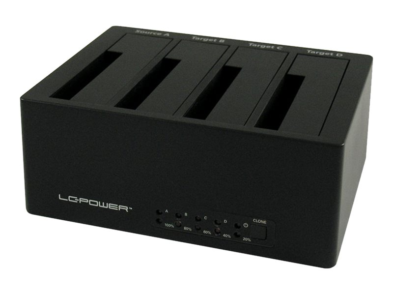 LC Power LC-DOCK-U3-4B - HDD-Dockingstation - SATA - eSATA, USB 3.0