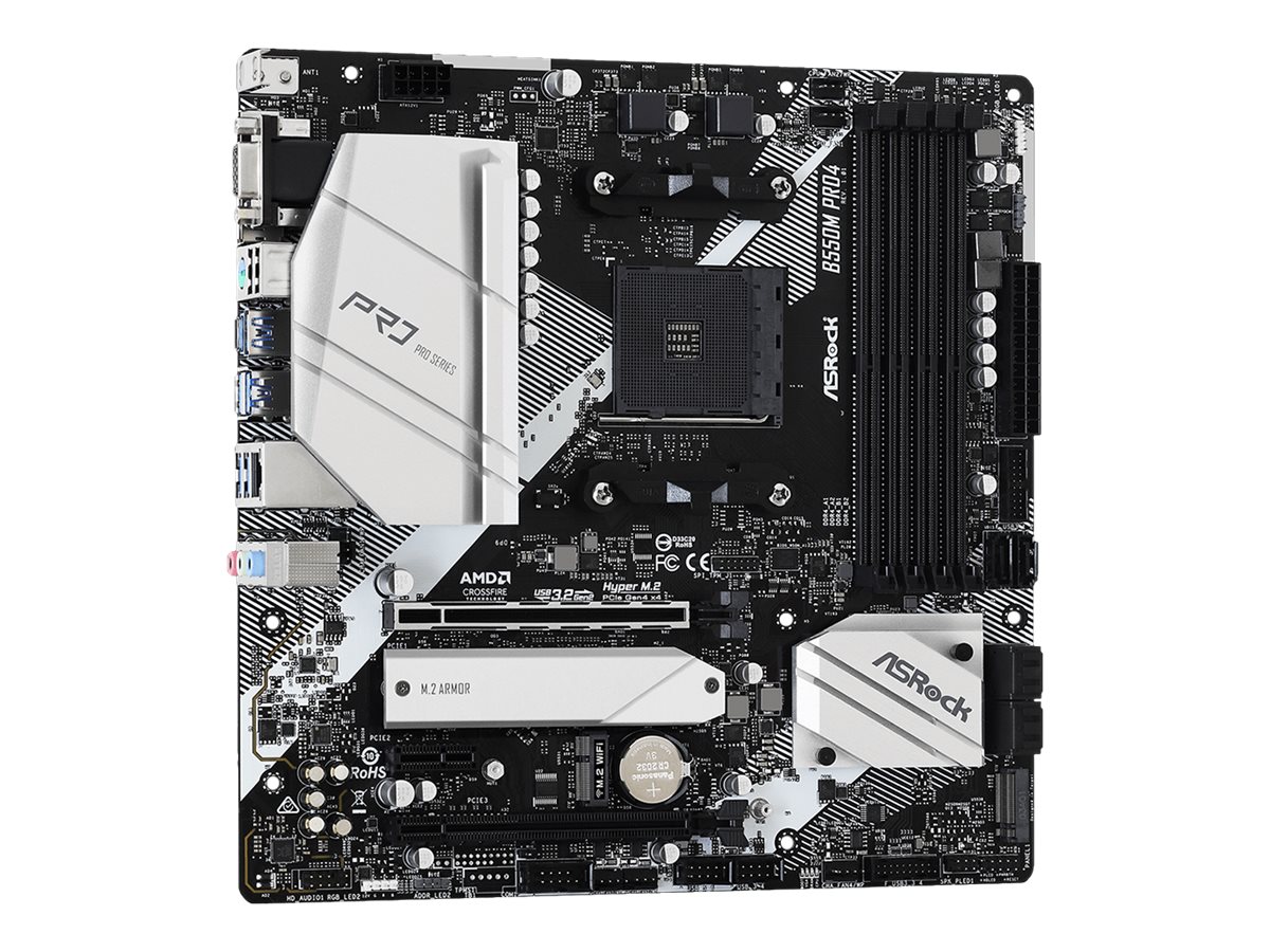 ASRock B550M Pro4 - Motherboard - micro ATX - Socket AM4 - AMD B550