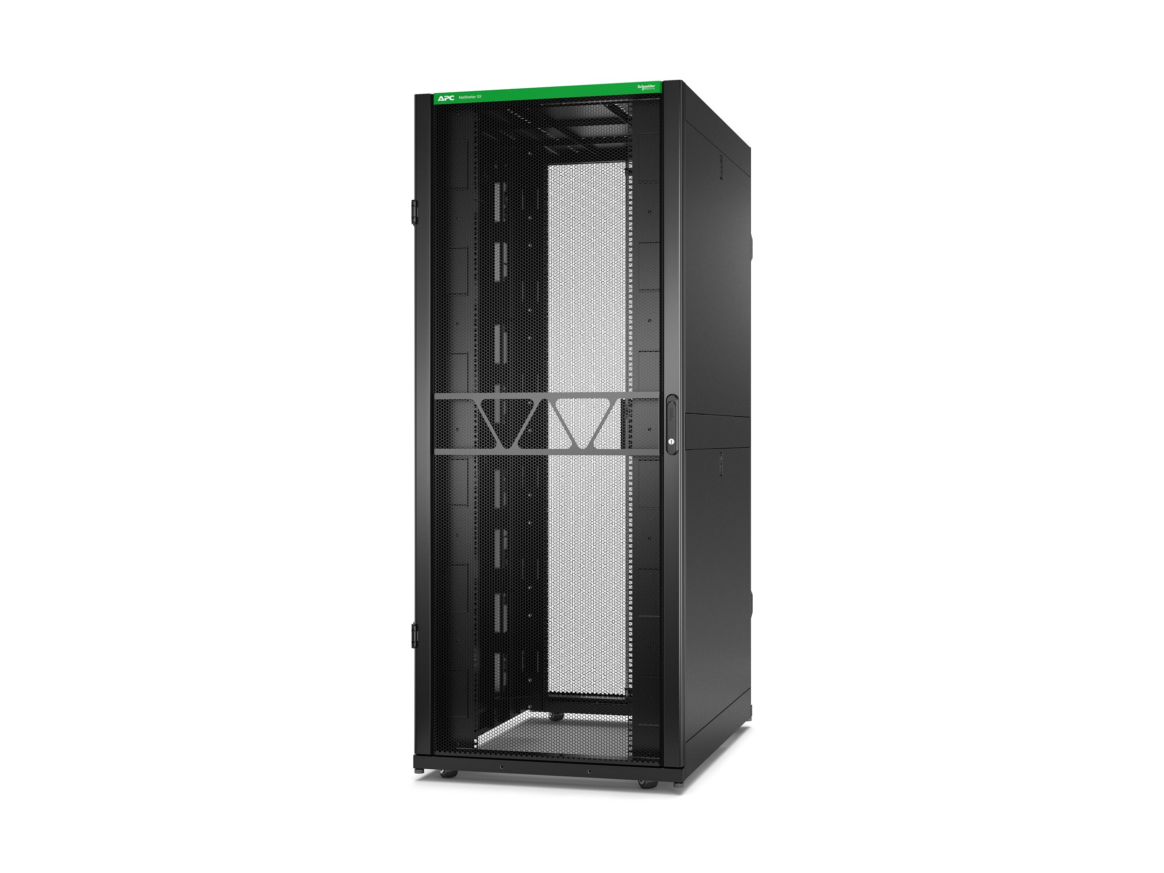 APC NetShelter SX Gen 2 Rack cabinet 1991H x 800W x 1200D mm with sides floorstanding Black 42U 19 TAA Compliant