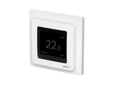 DEVI UP Uhren-Thermostat 140F1064 Devireg Touch reinweiß