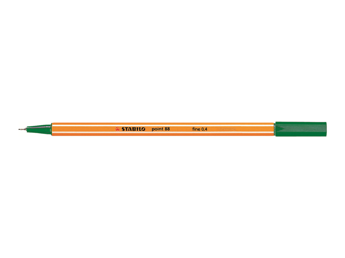 STABILO point 88 Fineliner gruen 0,4 mm, 10 St.