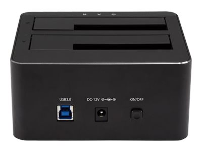 StarTech.com Dual-Bay USB 3.0 to SATA Hard Drive Docking Station, USB Hard Drive Dock, External 2.53.5 SATA IIIIII, SSDHDD Docking Station, Hot-Swap Hard Drive Bays - Top-Loading - HDD-Dockingstation - SATA 6Gb/s - USB 3.0