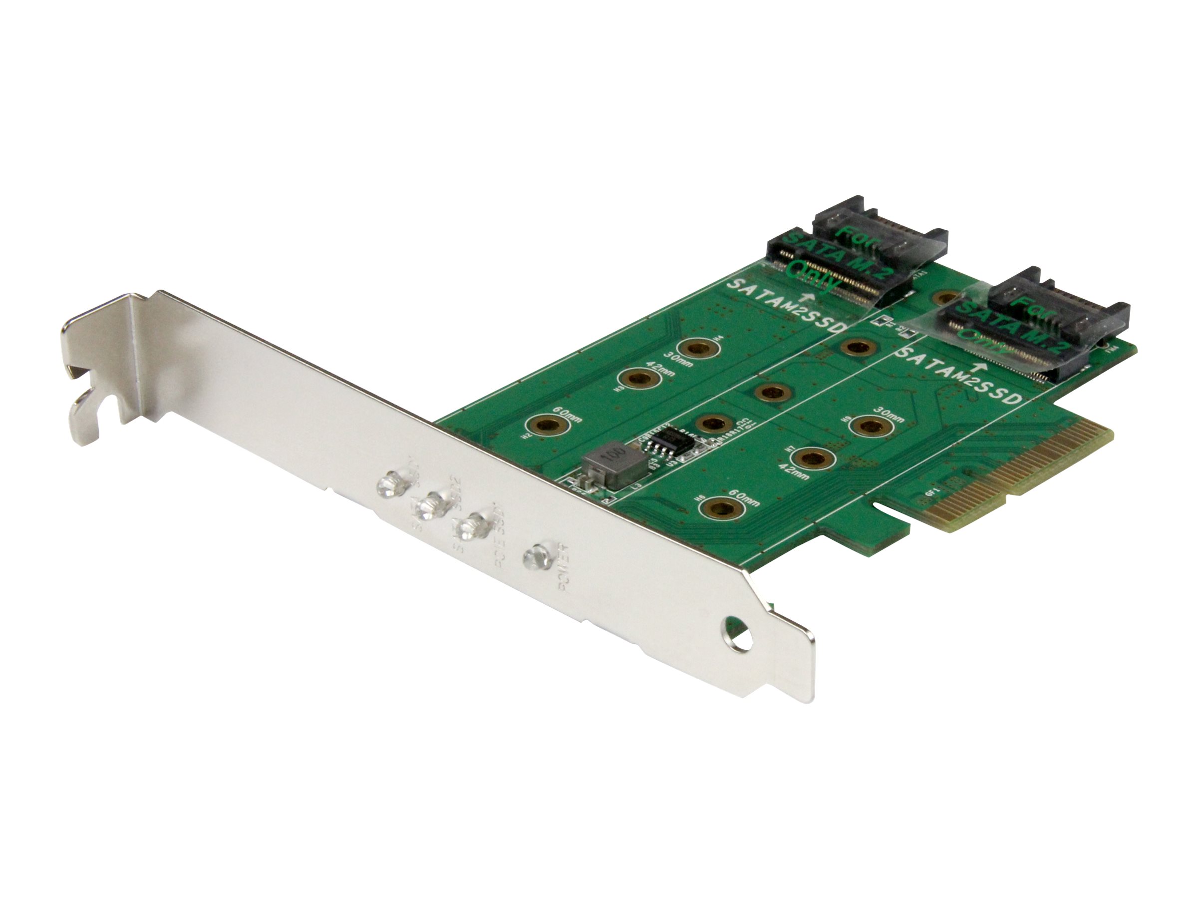 STARTECHCOM 3 Port M2 SSD NGFF Adapterkarte 1x PCIe NVMe M2, 2x SATA III M2 PCIe 30 PCI Express 30 M2 NGFF Kart