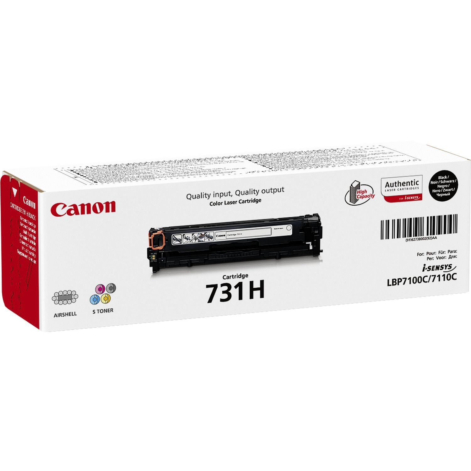 6273B002 CANON 731HBK LBP Cartridge