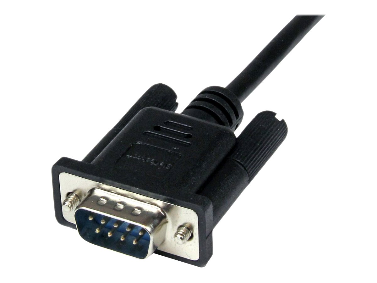 STARTECH.COM 2m Black DB9 RS232 Serial Null Modem Cable F/M
