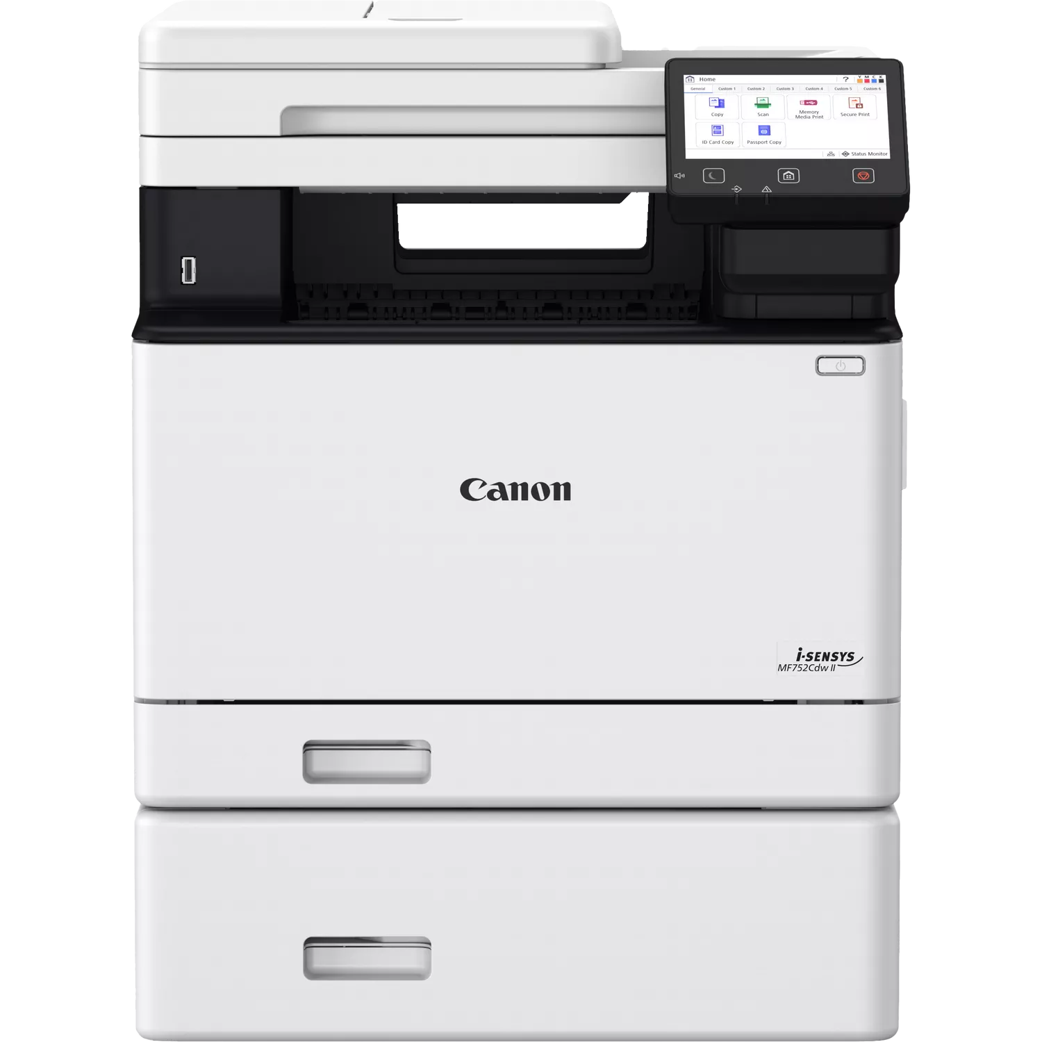 Canon iSENSYS MF752Cdw II 3 in 1 FarblaserMultifunktionsdrucker grau