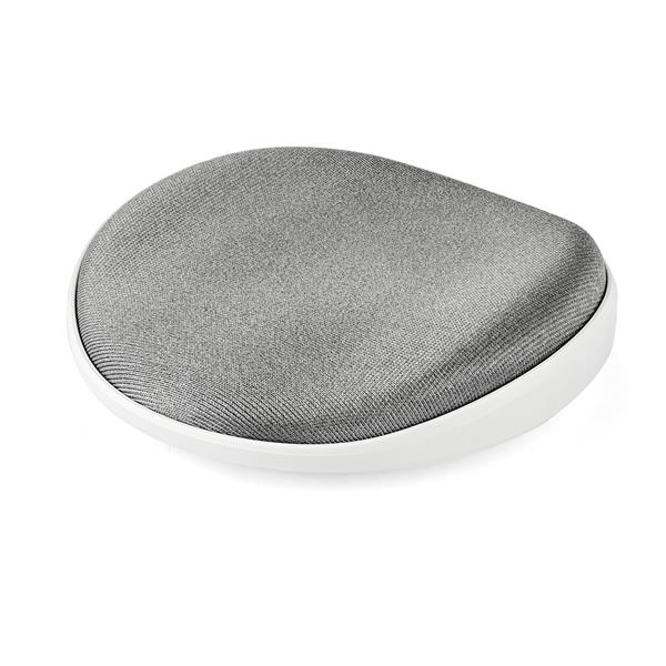 STARTECHCOM Handballenauflage Ergonomische Handgelenkstuetze fuer Buero Handgelenkkissen Gepolsterter Stoff Silber