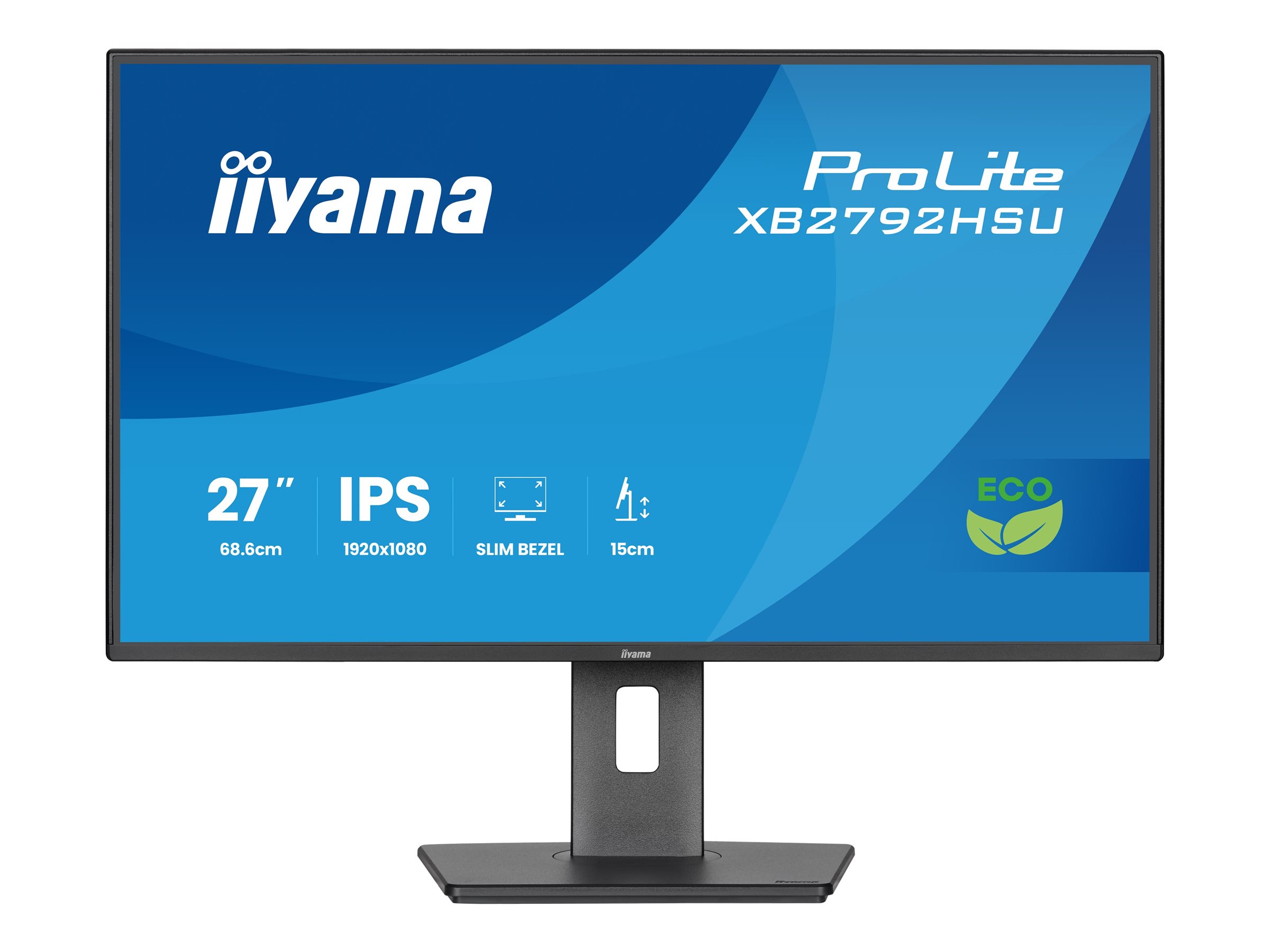 IIYAMA XB2792HSU-B1 68,58cm 27Zoll IPS FHD 4-side slim bezel EyeSafe 120Hz 300cd/m2 3ms HDMI DP USB 2x3.2 Speakers 15cm Height Adj. IIYAMA XB2792HSU-B1 68,58cm 27Zoll IPS FHD 4-side slim bezel EyeSafe 120Hz 300cd/m2 3ms HDMI DP USB 2x3.2 Speakers 15cm Height Adj.