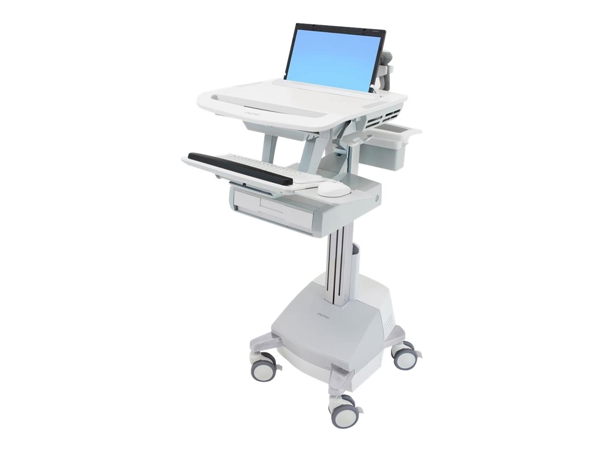 ERGOTRON StyleView Laptop-Wagen SLA-Antrieb 1 Schublade 1x1 EU bis 43,9cm 17,3Zoll 9,1kg.Anhebung 51cm 66Ah Power System 2x33Ah 12V