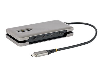 STARTECH.COM 4-Port USB-C Hub USB 3.1 10Gbps 100W Power Delivery Pass-Through 9.8in 25cm Cable Portable USB Expansion Hub STARTECH.COM 4-Port USB-C Hub USB 3.1 10Gbps 100W Power Delivery Pass-Through 9.8in 25cm Cable Portable USB Expansion Hub
