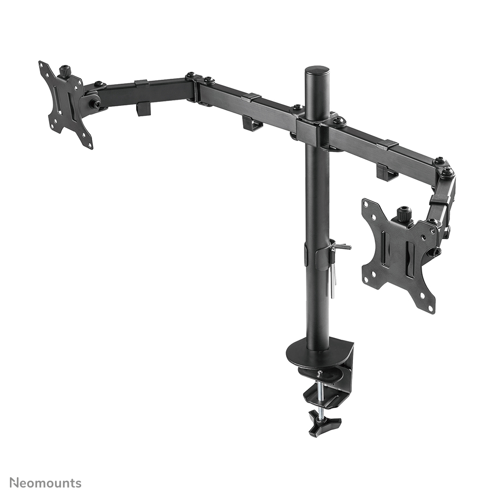 Neomounts MonitorHalterung FPMAD550DBLACK schwarz fuer 2 Monitore, Tischklemme, Tischbohrung