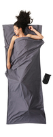 Cocoon Leicht-Reiseschlafsack,Rechteck, 220 x 90cm, 100% Baumwolle,elephant grey