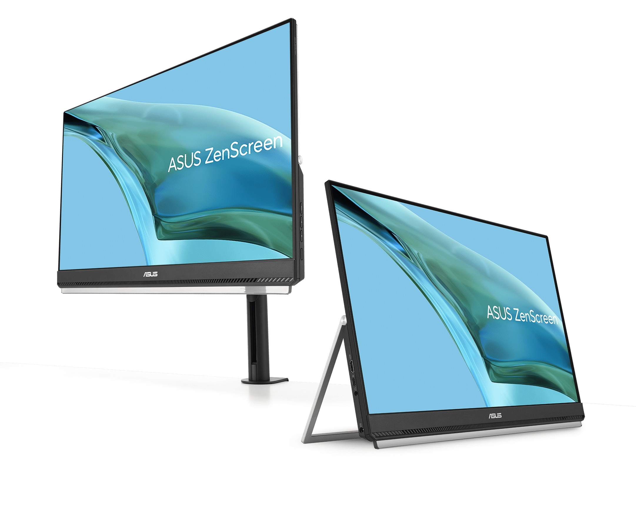 ASUS ZenScreen MB249C 60,96cm 24Zoll portable Monitor Full HD 1920x1080 60W FreeSync IPS Panel 169 Speaker USB TypeC HDMI