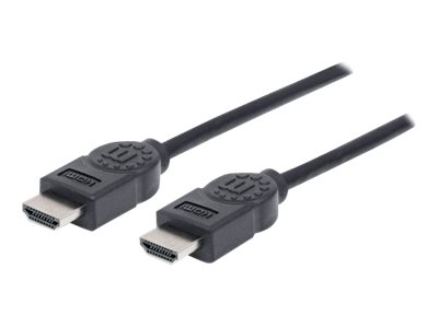 MANHATTAN High Speed HDMI-Kabel ARC 3D 4K30Hz HDMI-Stecker auf HDMI-Stecker geschirmt schwarz 1,8m MANHATTAN High Speed HDMI-Kabel ARC 3D 4K30Hz HDMI-Stecker auf HDMI-Stecker geschirmt schwarz 1,8m