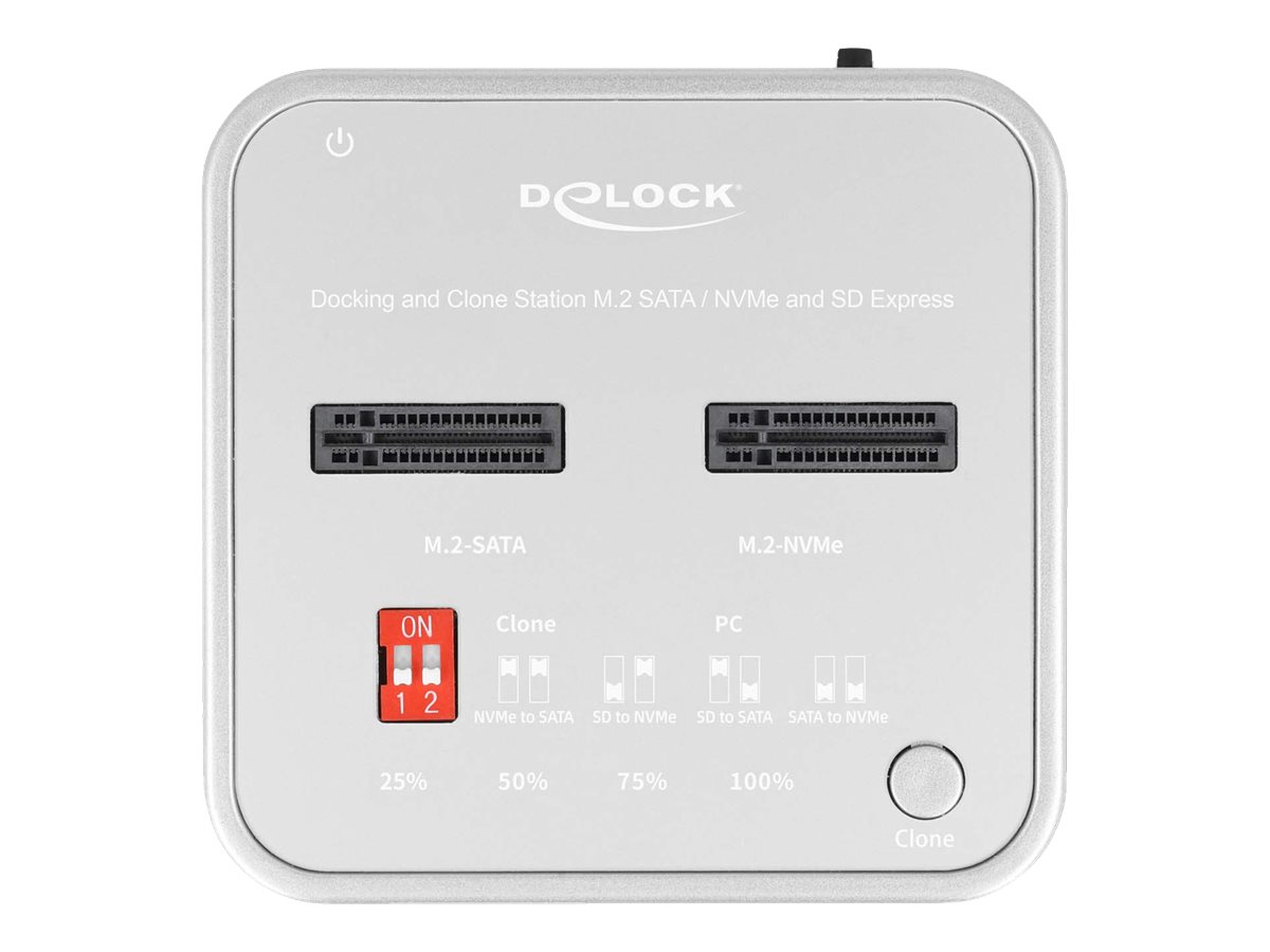 DeLOCK SSDDockingstation 1xUSB322xM2 NVMe Card