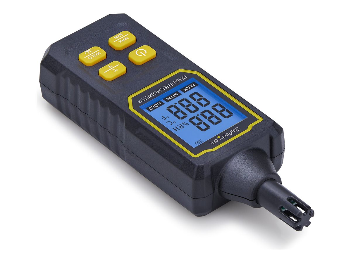 STARTECH.COM Tragbares Digitales Thermo Hygrometer mit grossem LCD Mini Thermometer und Luftfeuchtigkeitsmessgerät fur Buro