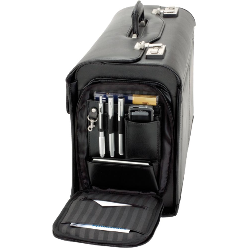 Alassio Pilotenkoffer VERONA Leder schwarz 49,0 x 24,0 x 35,0 cm Alassio Pilotenkoffer VERONA Leder schwarz 49,0 x 24,0 x 35,0 cm