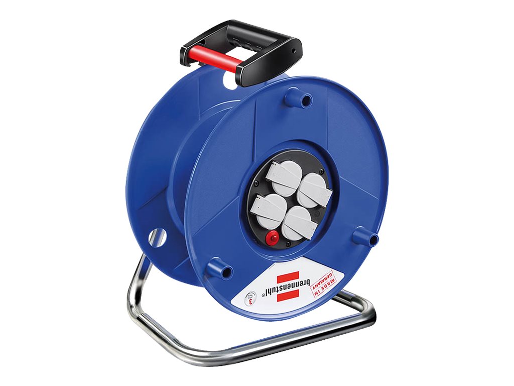Brennenstuhl Garant Kabeltrommel ohne Kabel, 4 Steckdosen, IP20, Indoor