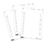 Durable Einsteckschilder Weiß Laser/Inkjet 6,5 cm