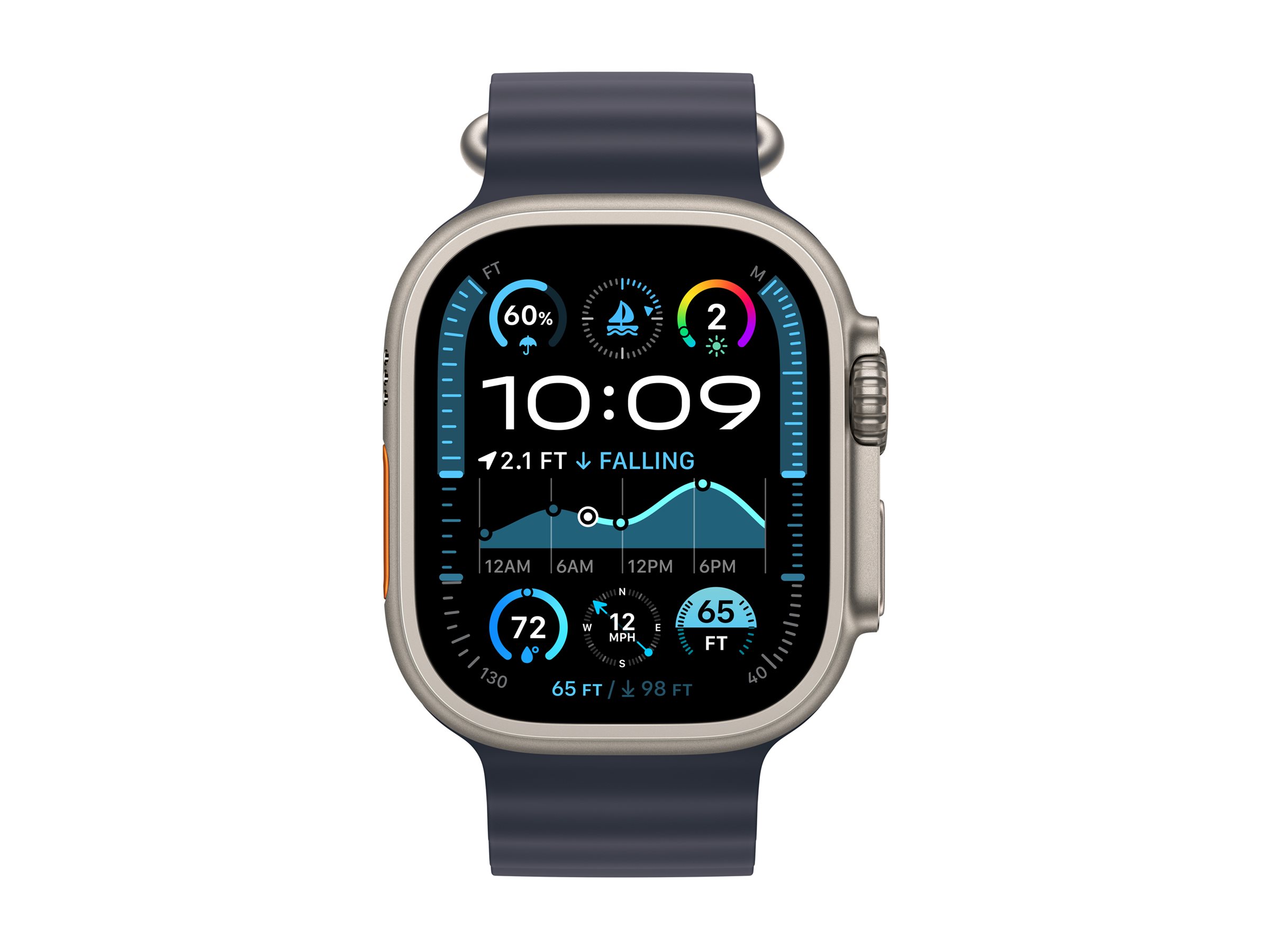 Apple Watch Ultra 2 Titanium Cellular 49mm Natur (Ocean Armband marine) Apple Watch Ultra 2 Titanium Cellular 49mm Natur (Ocean Armband marine)