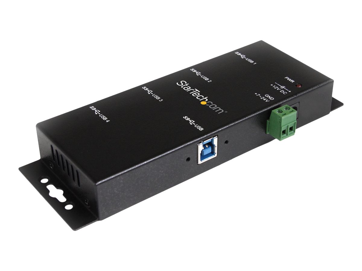 STARTECH.COM Mountable 4-Port Rugged Industrial USB 3.0 SuperSpeed Hub