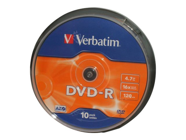 VERBATIM DVD-R 4.7GB 16x (10) SP VERBATIM DVD-R 4.7GB 16x (10) SP