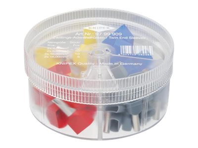 Knipex Twin-Aderendhülsen Sortimentsbox 2 isoliert D: 90x44mm Knipex Twin-Aderendhülsen Sortimentsbox 2 isoliert D: 90x44mm