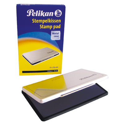 Pelikan 331108 Stempelkissen Schwarz Weiß Metall