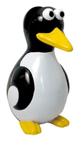 WEDO Brillenhalter Pinguin schwarz/weiÃ/gelb Polyresin 4,6 x 5,2 x 9,3 cm