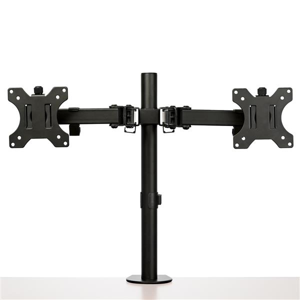 STARTECHCOM Desk Mount Dual Monitor Arm Articulating Premium Desk Clamp Grommet Hole Mount for up to 27inch VESA Monitors