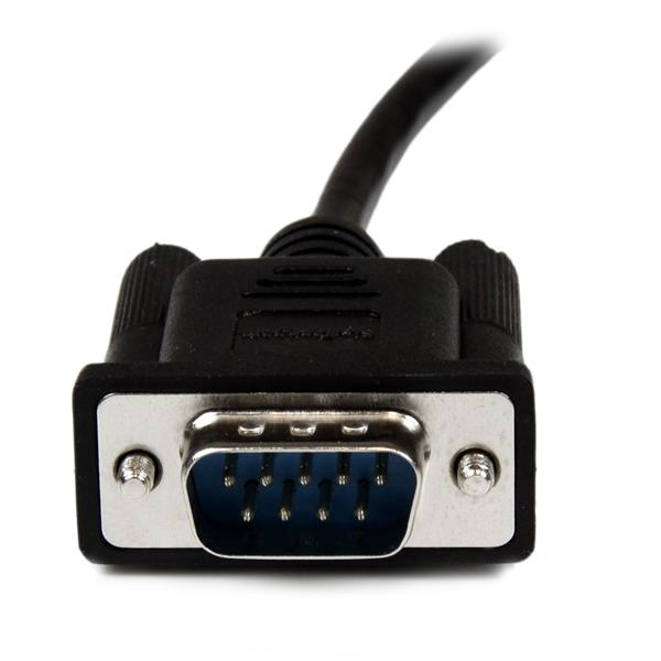 STARTECHCOM 2m Black DB9 RS232 Serial Null Modem Cable FM