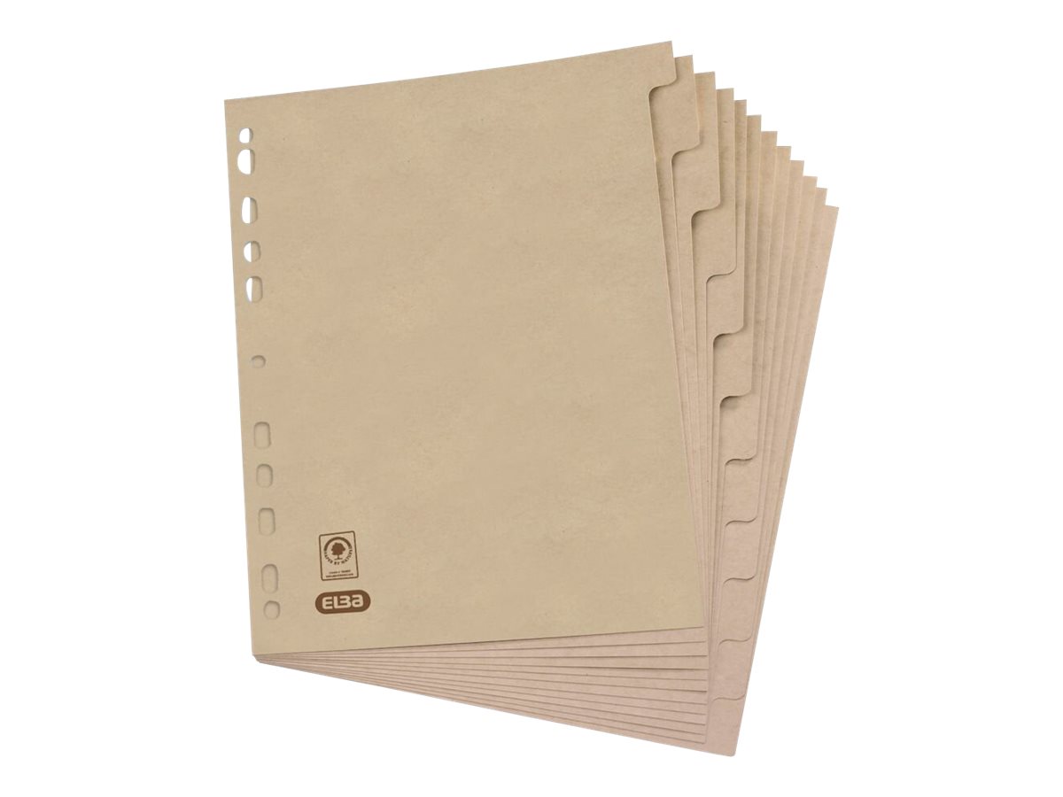 OXFORD Ordnerregister Touareg DIN A4 Vollformat blanko beige 12teilig, 1 St