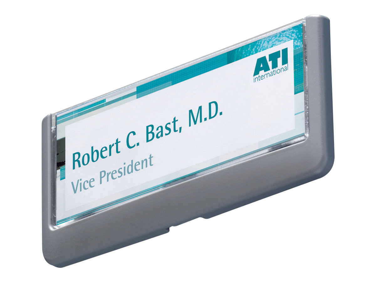 DURABLE Tuerschild CLICK SIGN Kunststoff grau 14,9 x 5,25 cm, 1 St