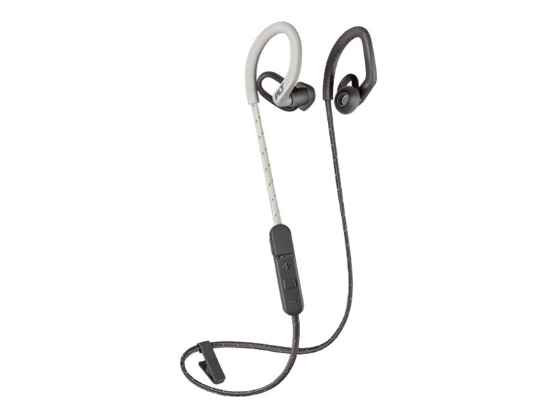 Poly BackBeat Fit 350 - Kopfhörer - Ohrbügel - im Ohr - Sport - Grau - Weià - Binaural - SchweiÃresistent - Wasserfest Poly BackBeat Fit 350 - Kopfhörer - Ohrbügel - im Ohr - Sport - Grau - Weià - Binaural - SchweiÃresistent - Wasserfest