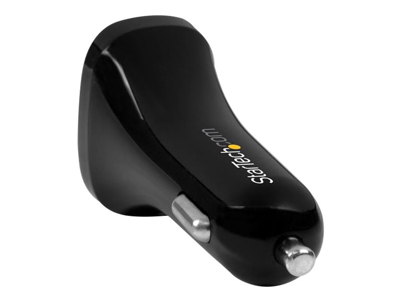 STARTECH.COM Dual-Port USB Car Charger - 24W/4.8A - Black