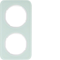 Berker Rahmen 10122109 2-fach R.1 Glas polarweiß Berker Rahmen 10122109 2-fach R.1 Glas polarweiß