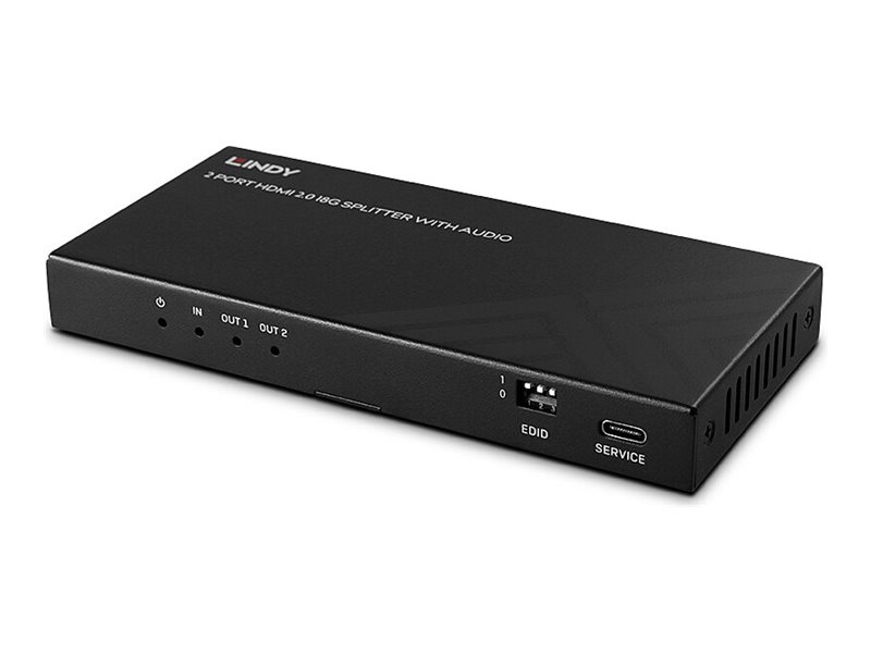 LINDY 2 Port HDMI 8K60 Splitter mit Audio LINDY 2 Port HDMI 8K60 Splitter mit Audio